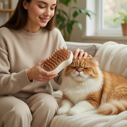 Pet Grooming Brush with Steam